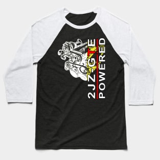 Supra 2JZ GTE Powered Baseball T-Shirt